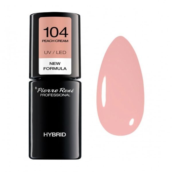 HYBRID COLOURED POLISH 104 PEACH CREAM