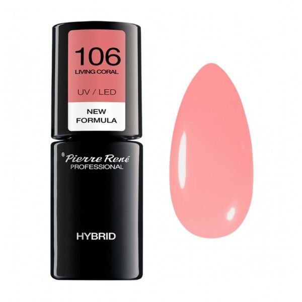 HYBRID COLOURED POLISH 106 LIVING CORAL