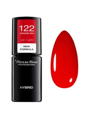 HYBRID COLOURED POLISH 122 ORANGE RED