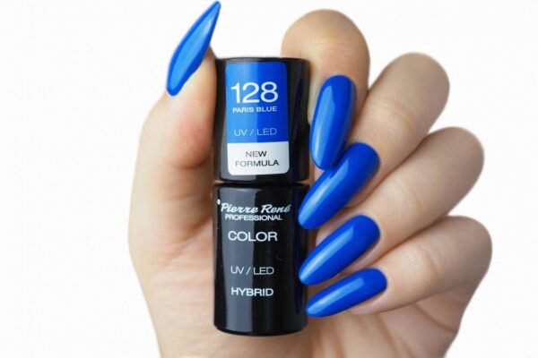 HYBRID COLOURED POLISH 128 PARIS BLUE