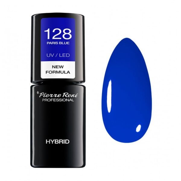 HYBRID COLOURED POLISH 128 PARIS BLUE