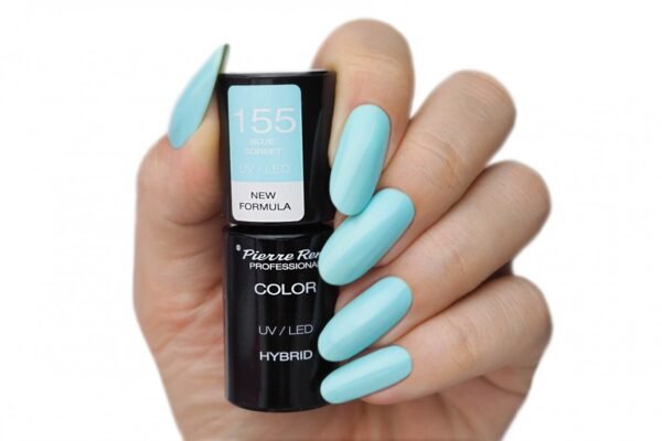 HYBRID COLOURED POLISH 155 BLUE SORBET