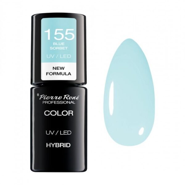 HYBRID COLOURED POLISH 155 BLUE SORBET