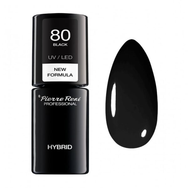 HYBRID COLOURED POLISH 80 BLACK