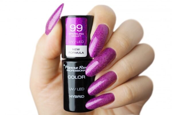 HYBRID COLOURED POLISH 99 SPARKLING VIOLET - Image 2