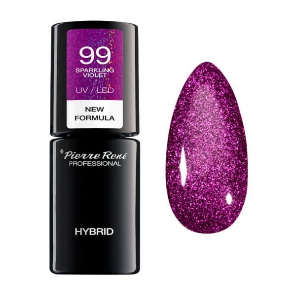 HYBRID COLOURED POLISH 99 SPARKLING VIOLET