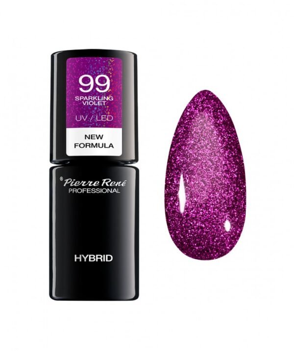 HYBRID COLOURED POLISH 99 SPARKLING VIOLET