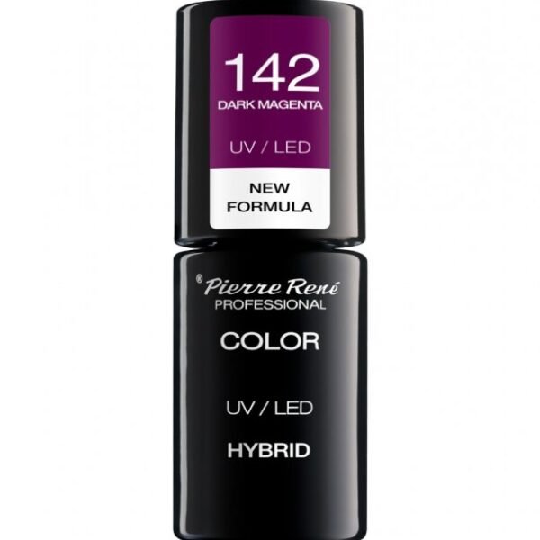 HYBRID COLOURED POLISH 142 DARK MAGENTA